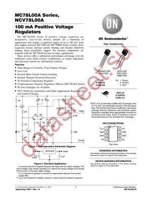 MC78L08ABPRPG datasheet  